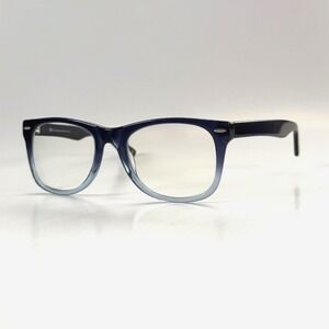 MUSE 35-002023 Hand Made Eyeglasses Frame Only 54-20-145 Blue/Clear 21-362